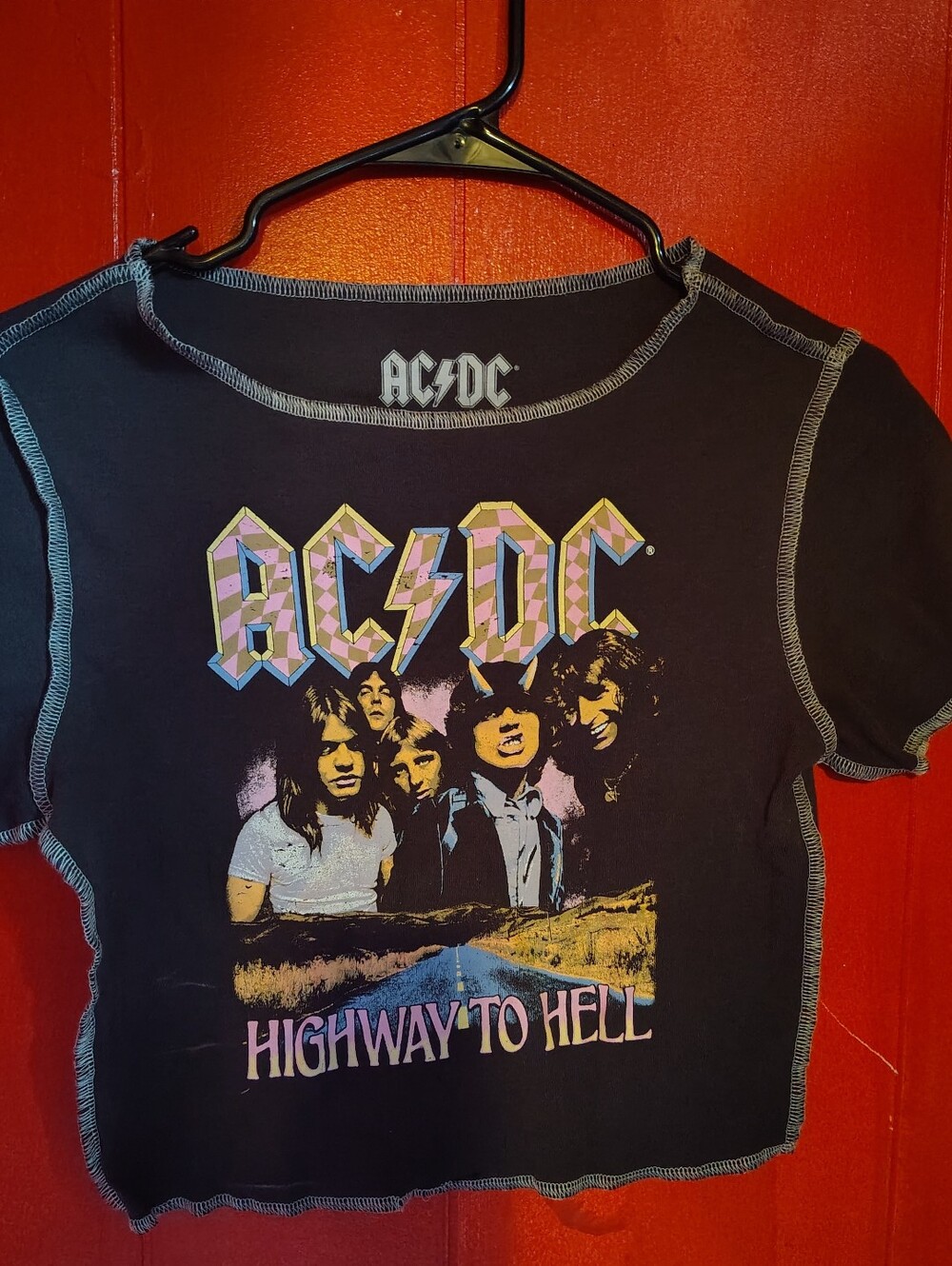 ACDC Crop Top